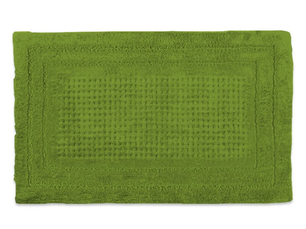 Πατάκι Μπάνιου Ξενοδοχείου Πετσετέ Βαμβακερό Πράσινο 50x80 | Γαρύφαλλο - Λευκά Είδη